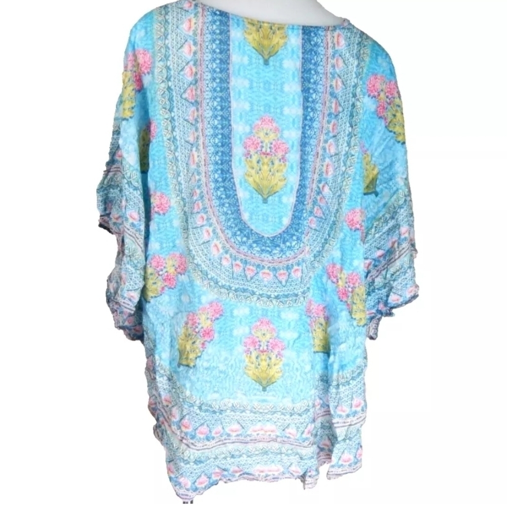 Tolani Collection Narissa Floral Printed Top View 4
